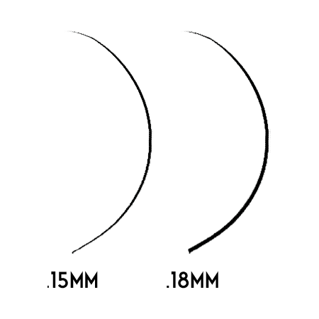 Lash Diameter Comparison